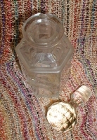 Флакон для туалетной воды в стиле "модерн" Стекло, гранение Россия, начало XX века артикул 1565c.