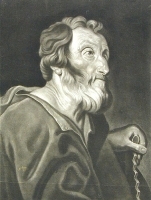 S Simon Гравюра (середина XVIII века), Германия артикул 1701c.