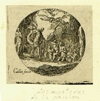 Гравюра из серии "Les Mysteres de la Passion" Сюжет 18-й (начало XVII века), Франция артикул 1702c.