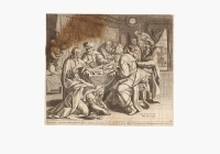 Прощенная грешница - Гравюра (XVI век, Западная Европа) артикул 1715c.