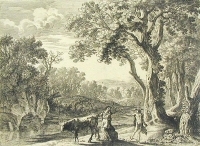 Меркурий Гравюра (первая половина XVII века), Италия(?) артикул 1719c.